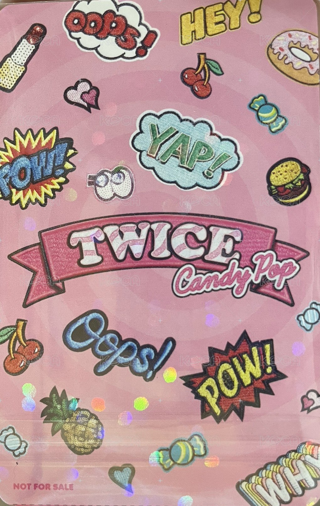 Candy Pop 專輯卡 團卡 背面