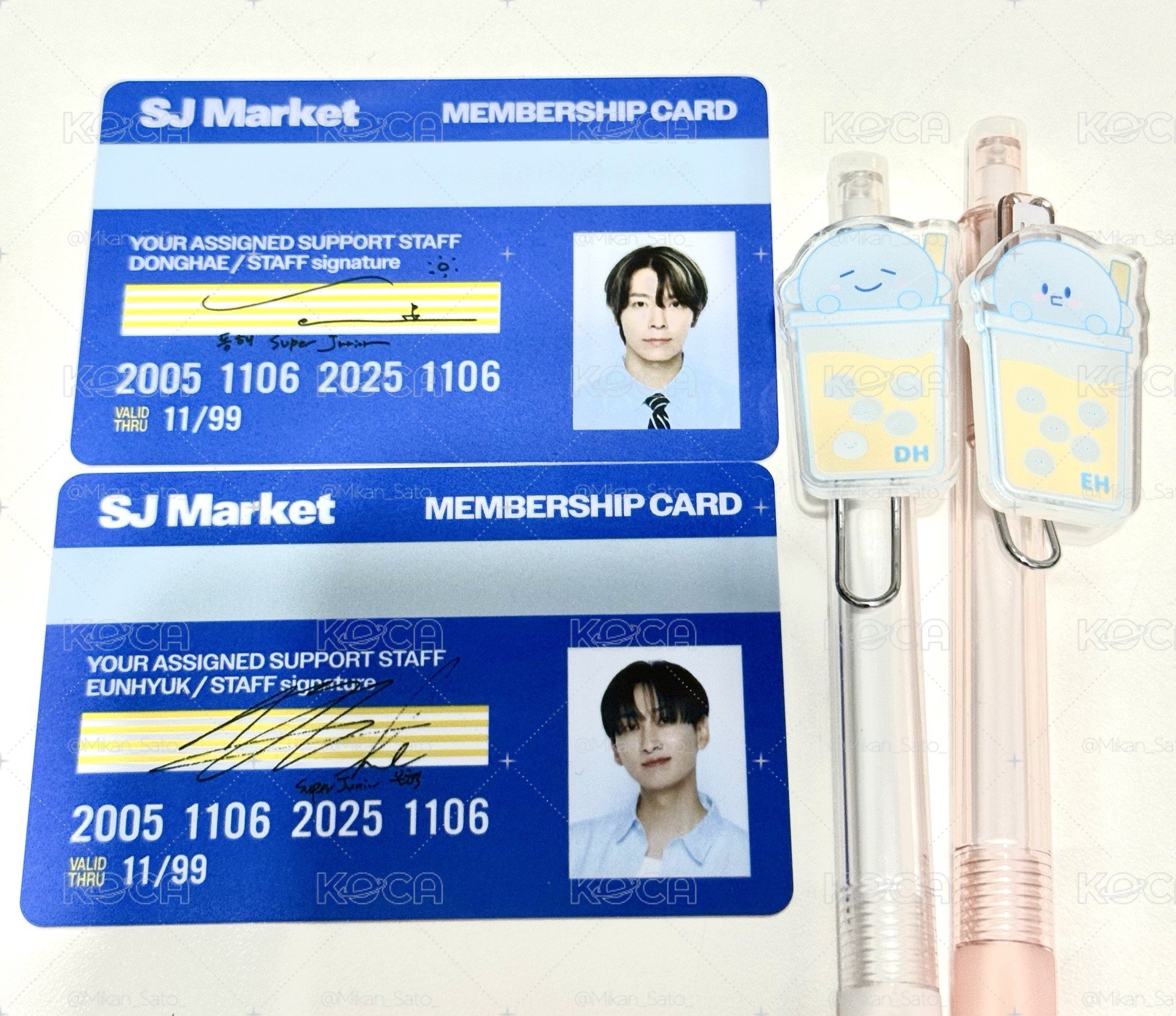 SJ Market入場卡原子筆赫海組💙