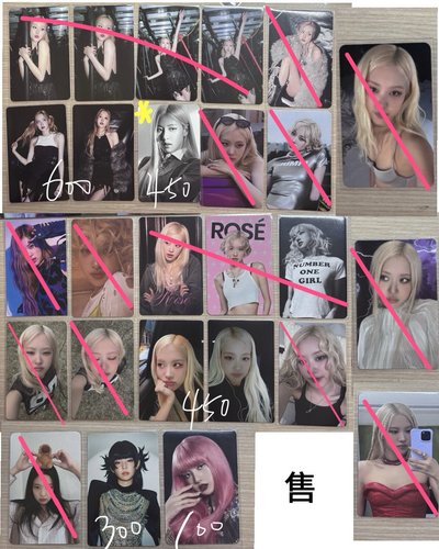 Blackpink Jennie Rosé Lisa 特典卡 入場卡 滿額卡 周邊卡 專輯卡