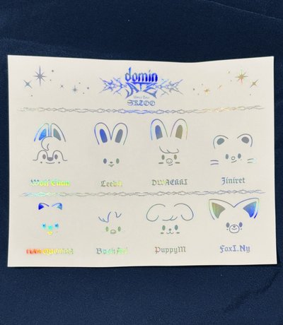 SKZ dominATE 透明雷射貼紙/手燈貼