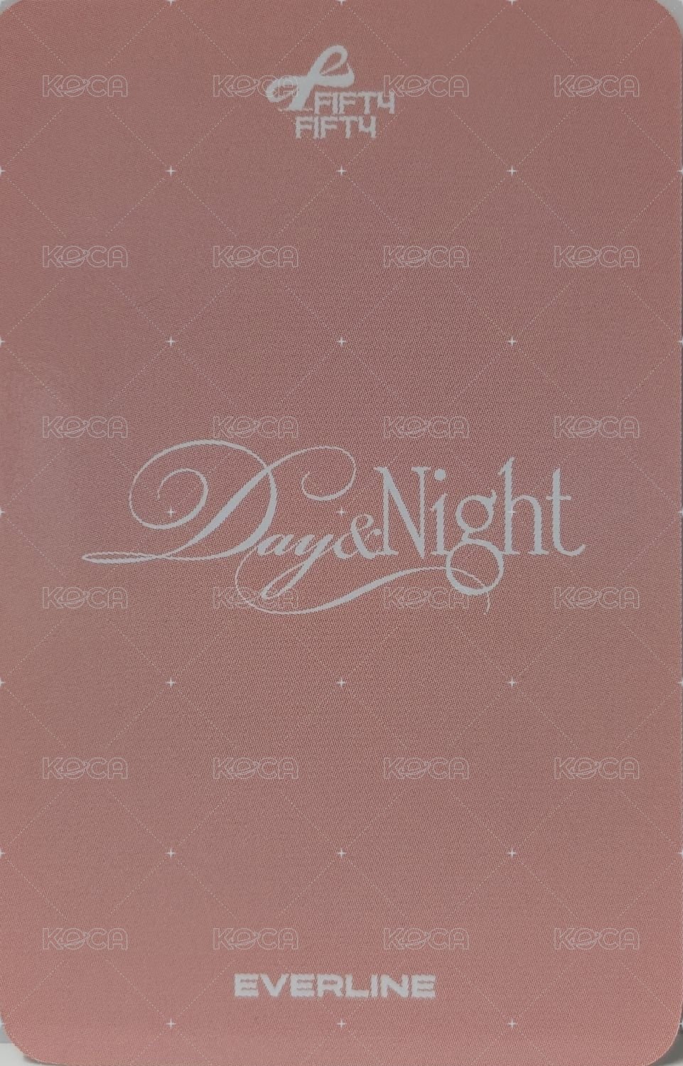 Day & Night el 線上 3.0 簽售卡 愛心裡的我 ver. 背面