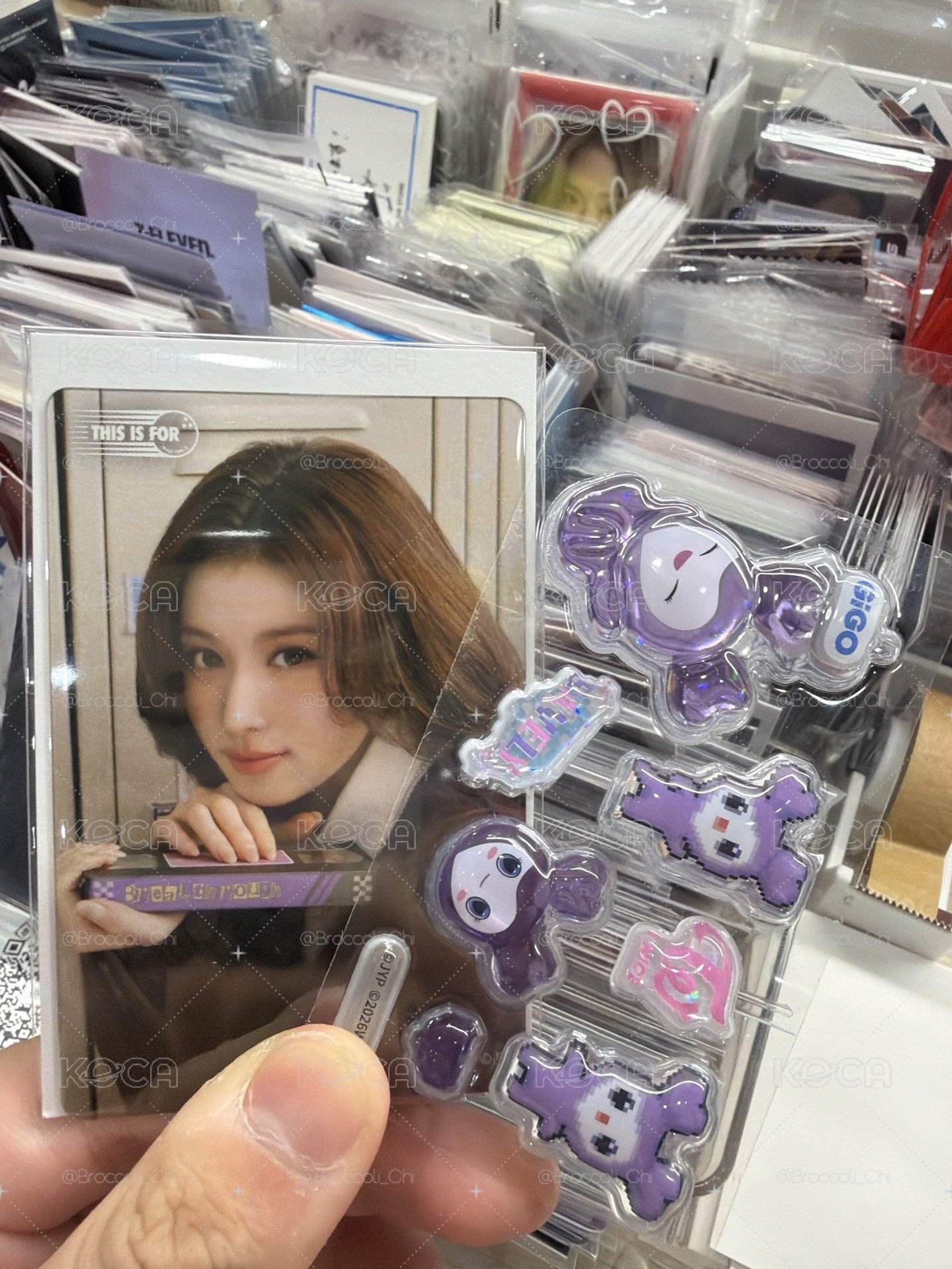 學姐紗透卡贈gigo浮雕貼紙💜 1️⃣元起標💰