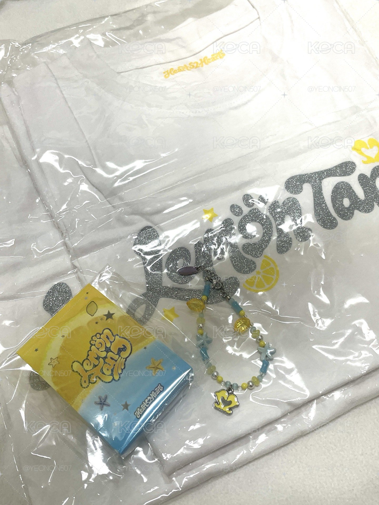 Hearts2Hearts 🍋 Lemon Tang 快閃｜A ver. T恤、手鍊（皆無小卡）