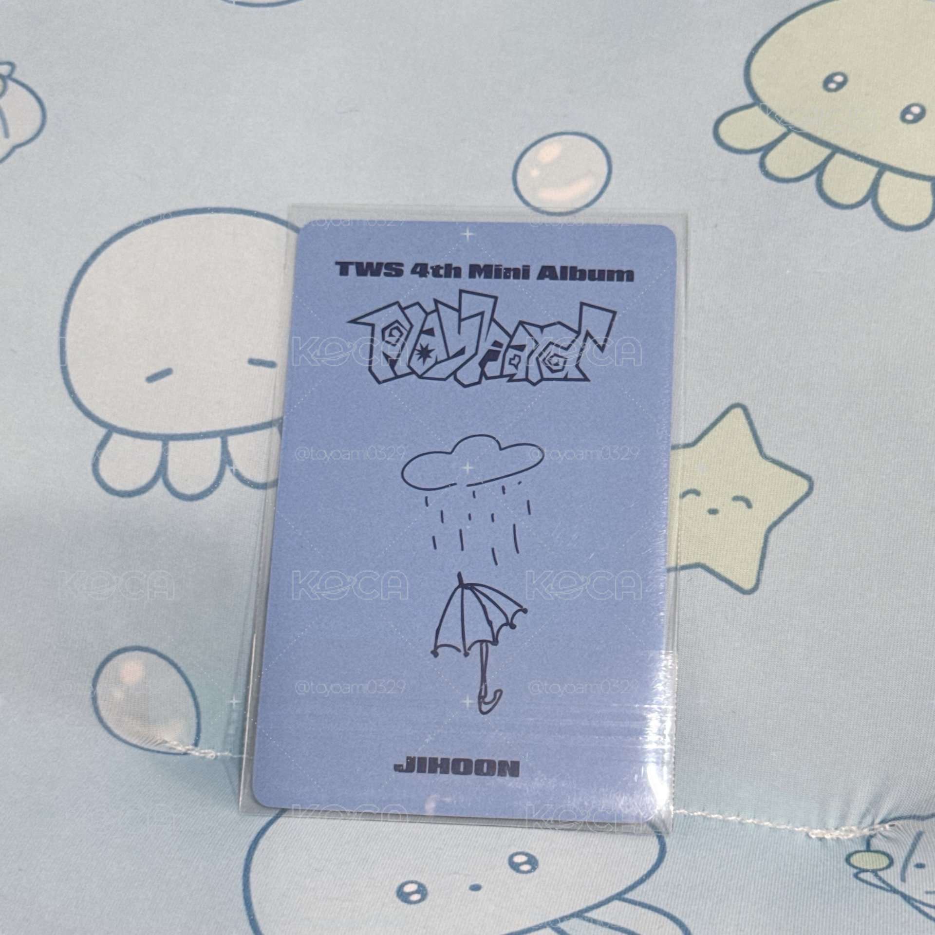 🍞TWS 迷四 yzy 6.0 簽售卡 手繪卡背