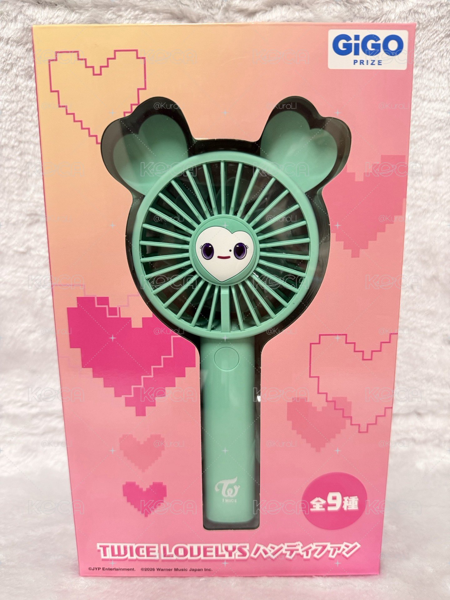 日本GiGo限定 · MINA手持風扇💖（全新未拆）