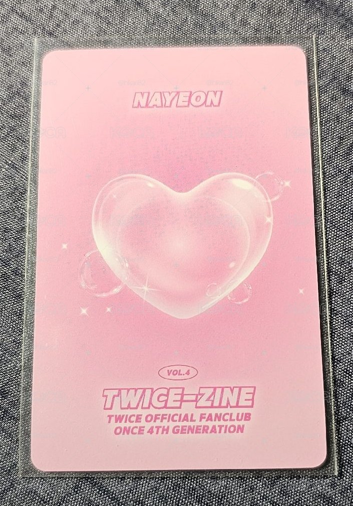 TWICE OFFICIAL FANCLUB ONCE 4TH GENERATION NAYEON 