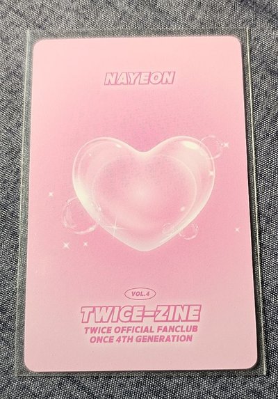 TWICE OFFICIAL FANCLUB ONCE 4TH GENERATION NAYEON 