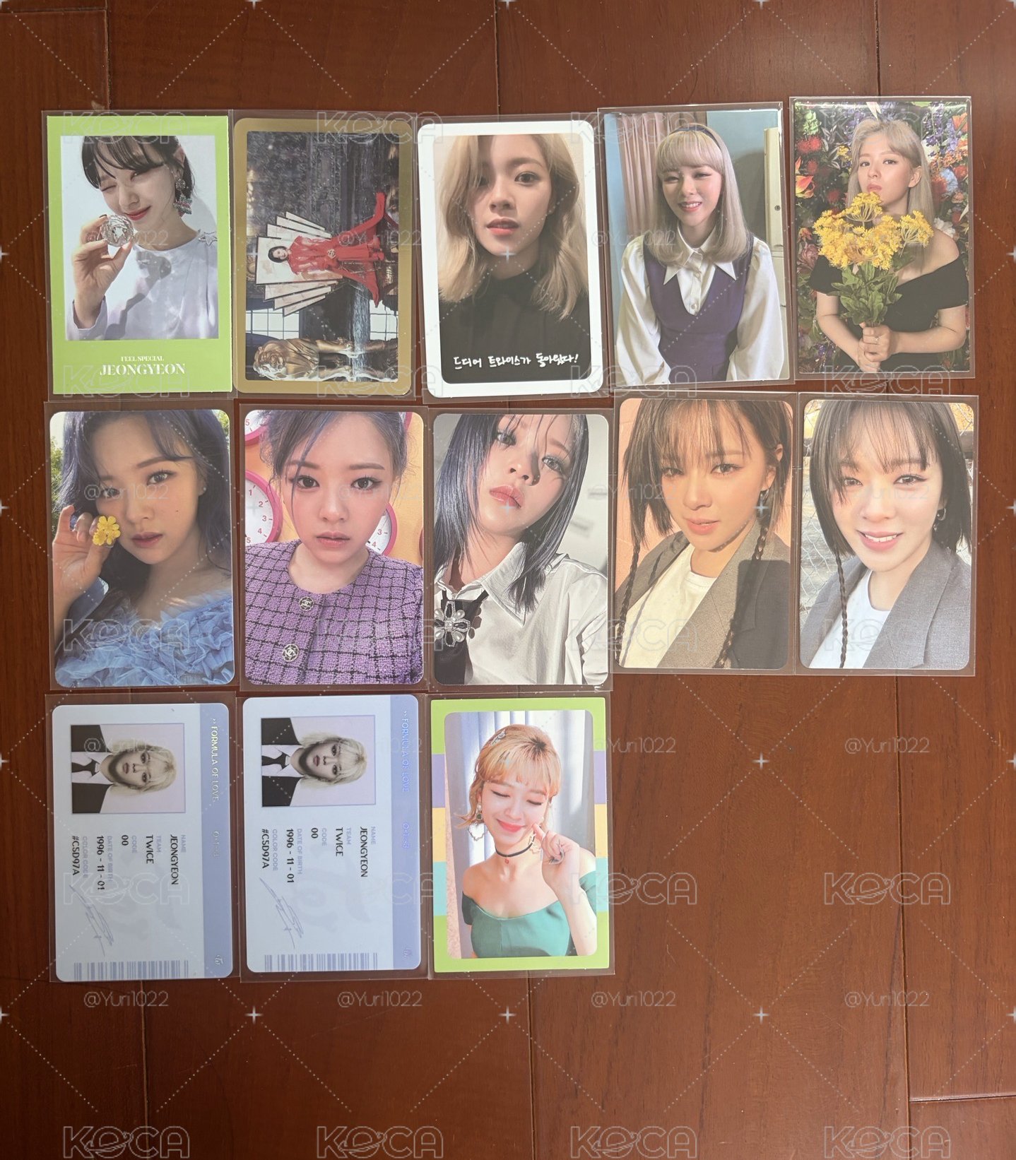 TWICE 定延小卡 13張