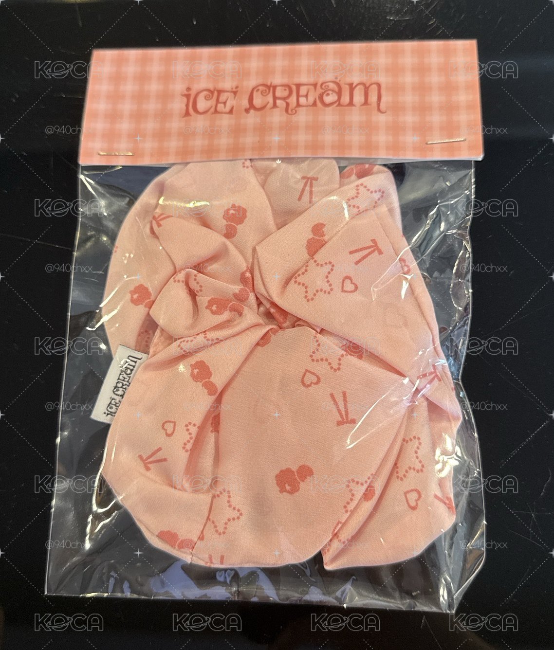 Ice cream大腸髮圈(粉）