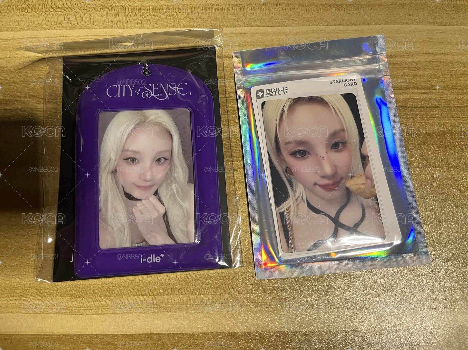 🏰 I-dle 雨琦 展覽卡套+星光三星 蛋塔 