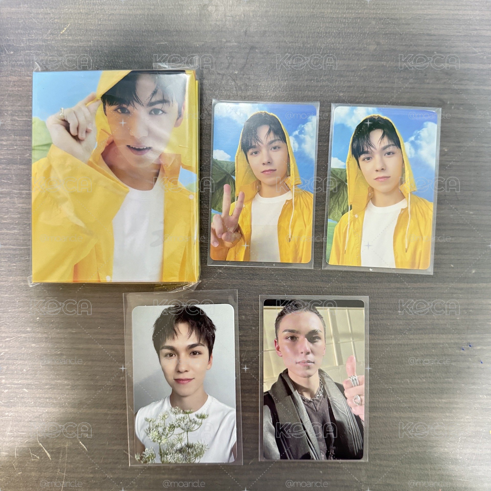 SVT 率 Vernon 小盤 雨衣克拉盤固卡 隨機卡 專卡