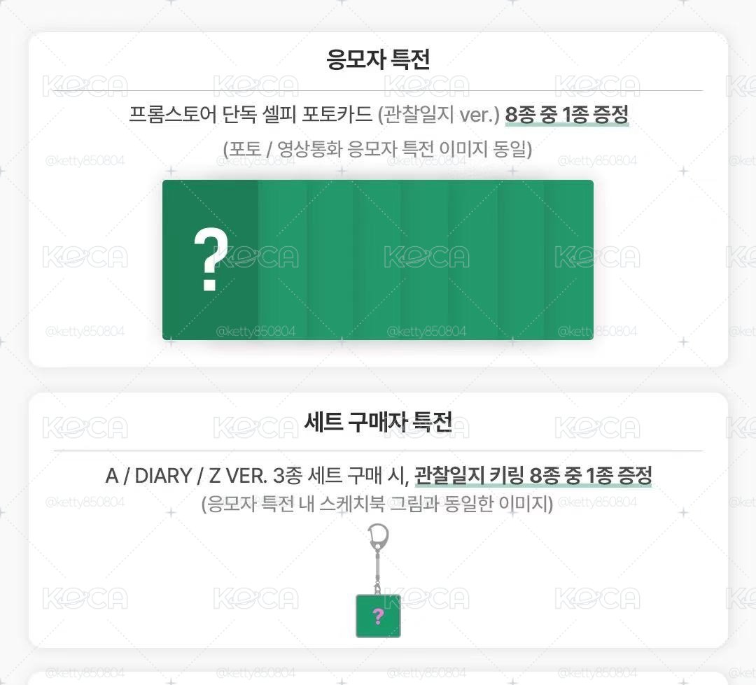 ATEEZ fromm觀察日記8卡+2吊飾