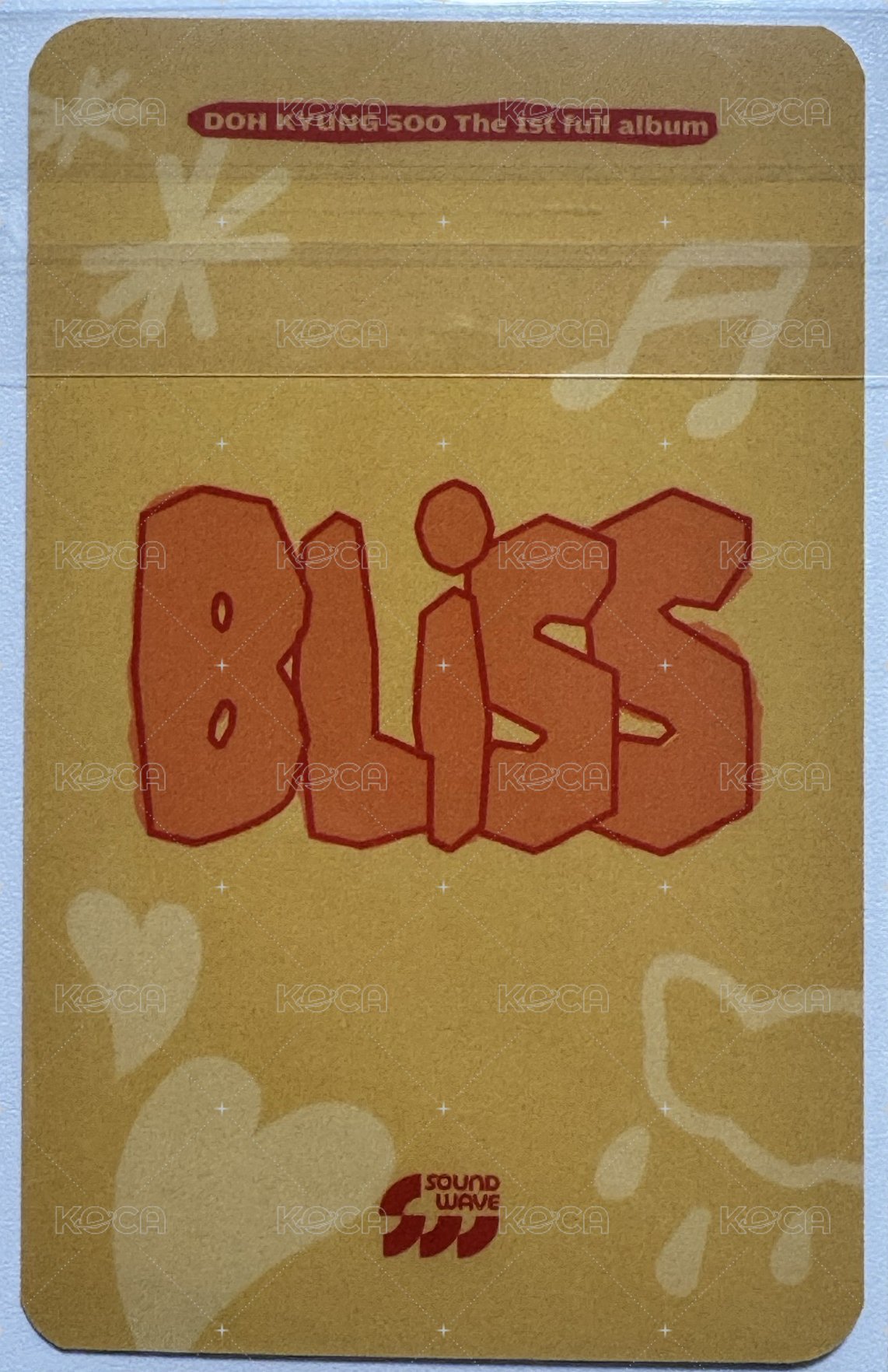 BLISS sw 1.0 簽售卡  背面