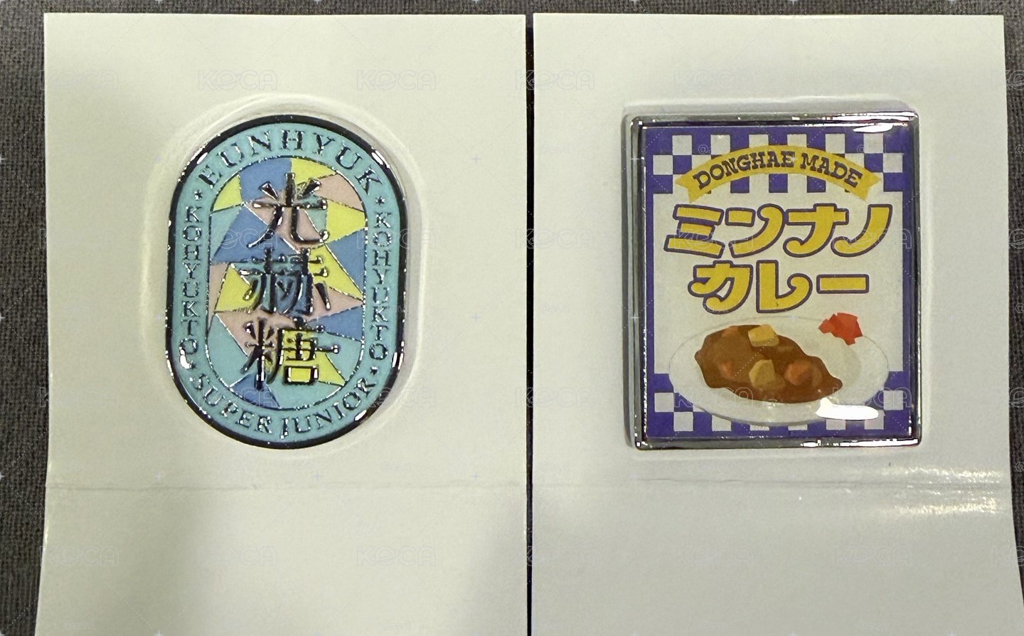 Super Junior 日超金屬徽章 SJ Market 東海/銀赫
