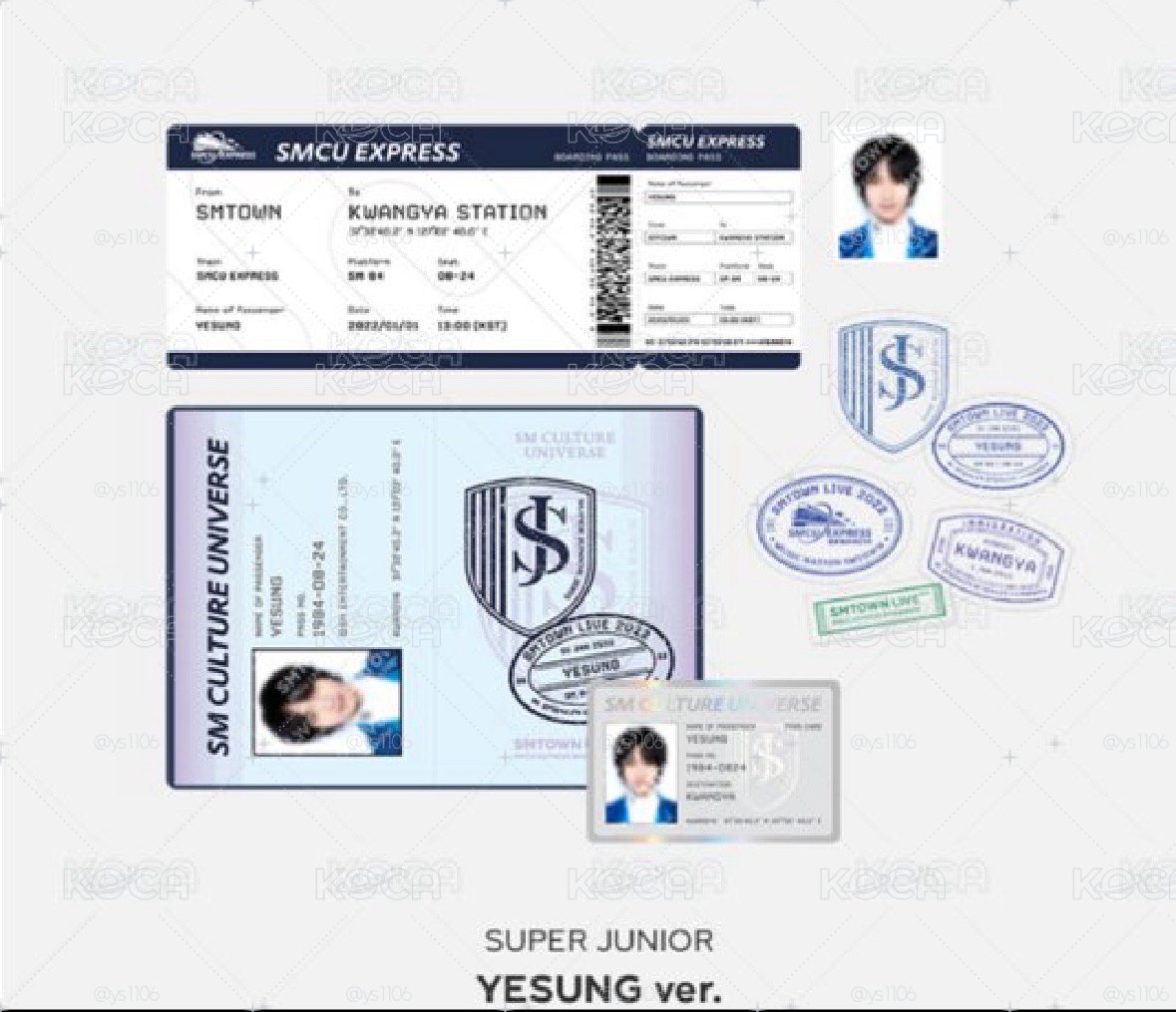 SUPER JUNIOR 藝聲SMCU EXPRESS 照片組 護照組