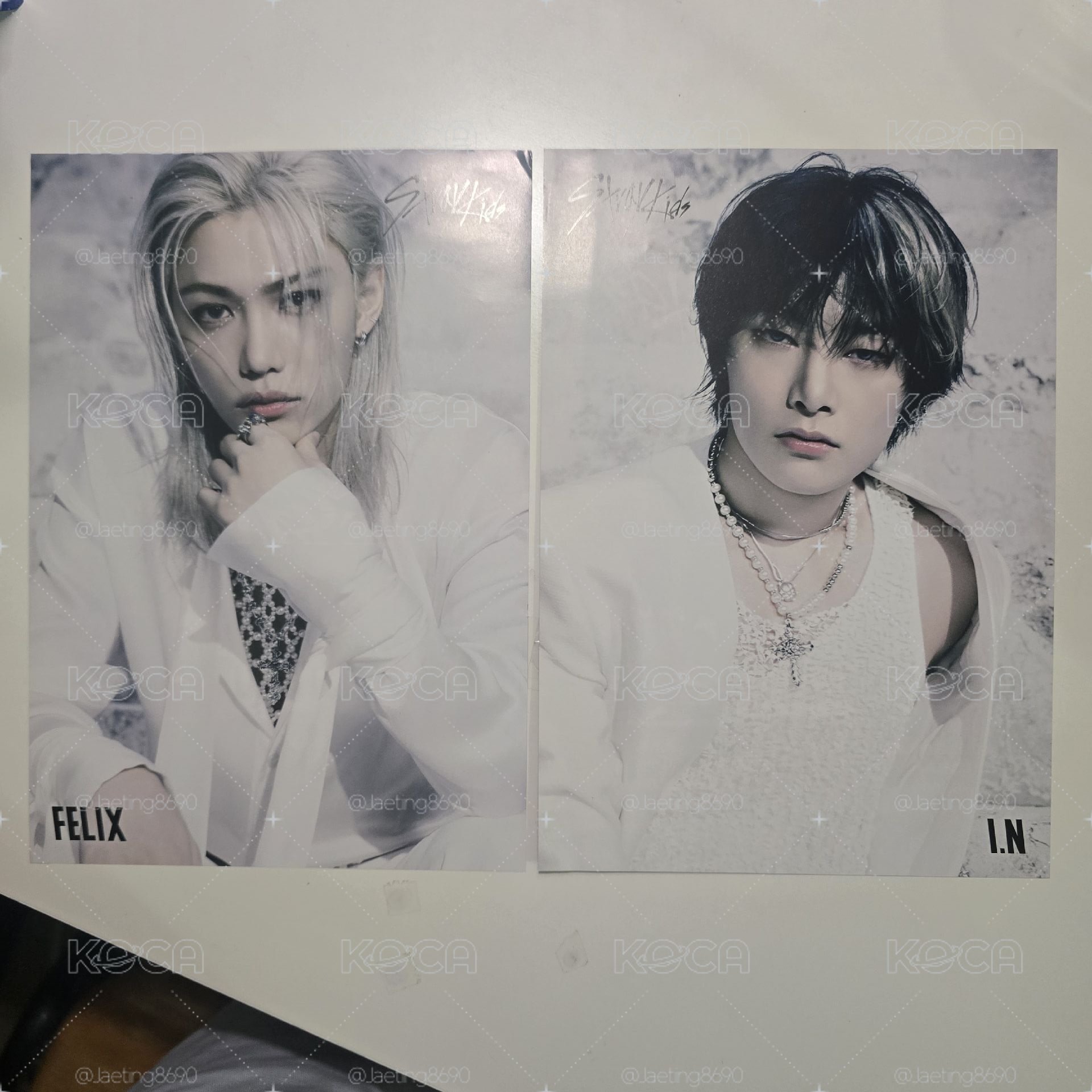 ✔️Stray Kids GIANT 塔店通路 隨機成員 寫真宣傳海報🐥🦊Felix 菲菲 I.N 精寅