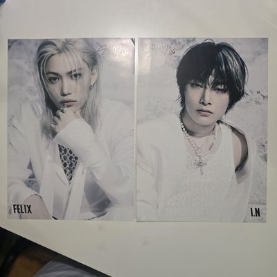 ✔️Stray Kids GIANT 塔店通路 隨機成員 寫真宣傳海報🐥🦊Felix 菲菲 I.N 精寅