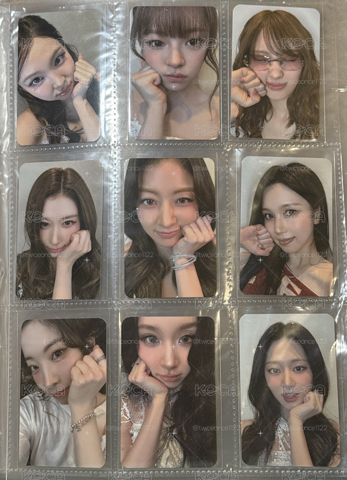 TWICE快閃店滿額卡一套