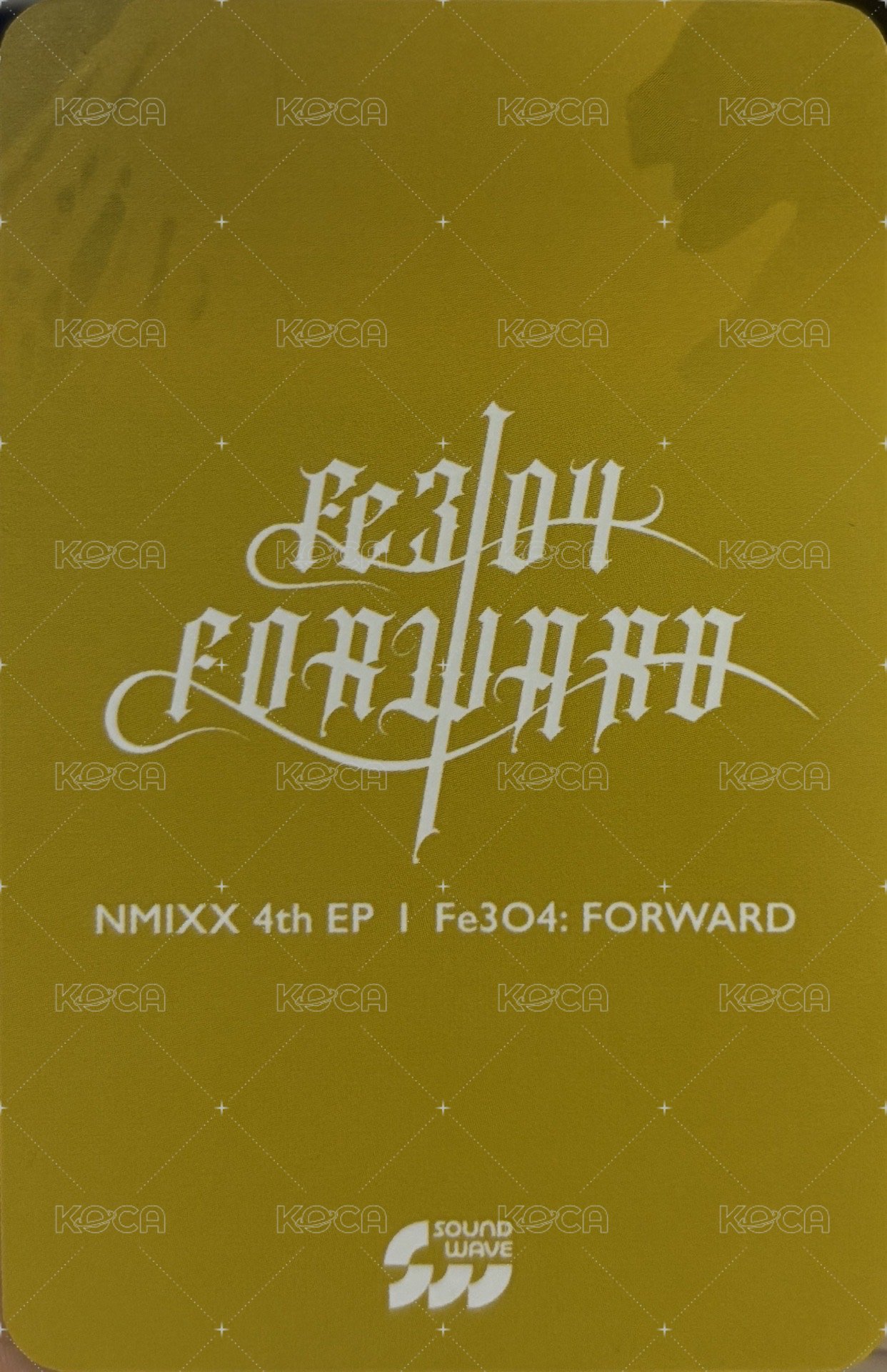 FORWARD sw 線上 6.0 簽售卡 阿拉丁 背面