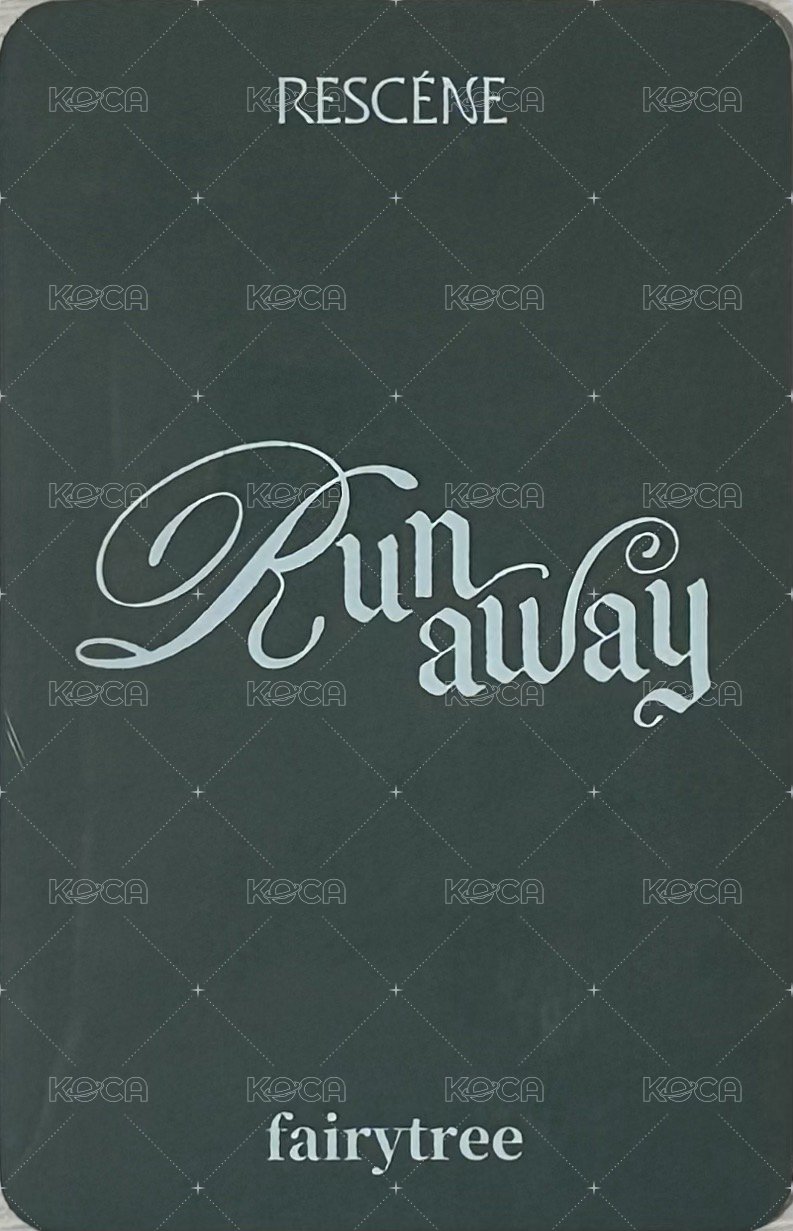 Runaway 仙女樹 台北一日咖啡廳 簽售卡  背面