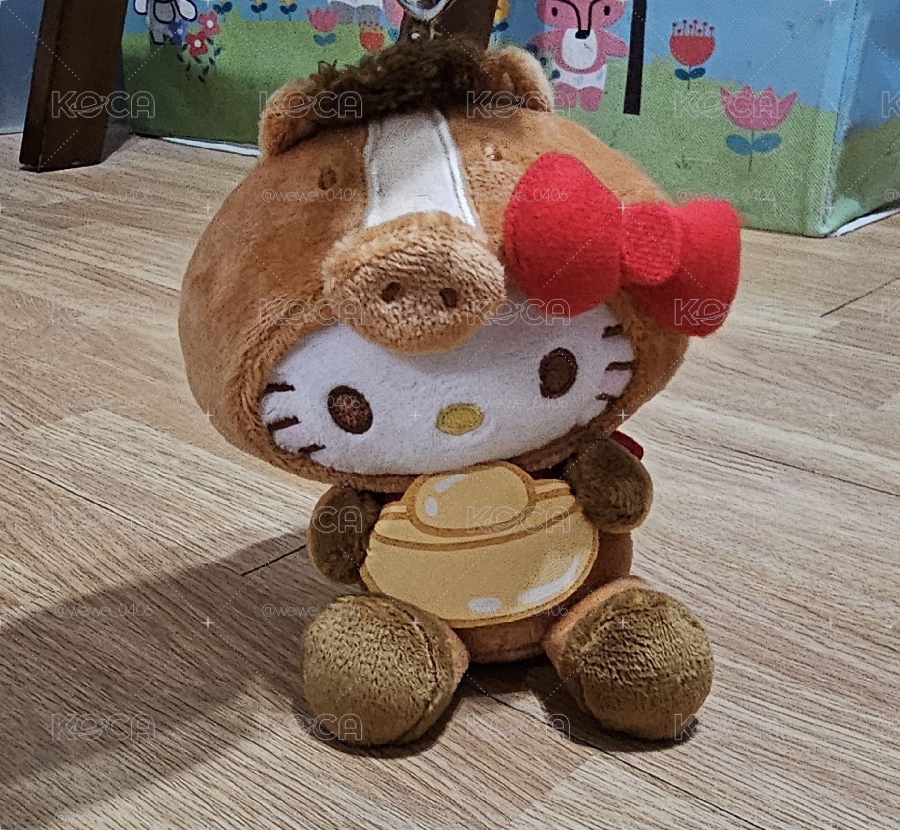 馬年絨毛 吊飾 Kitty