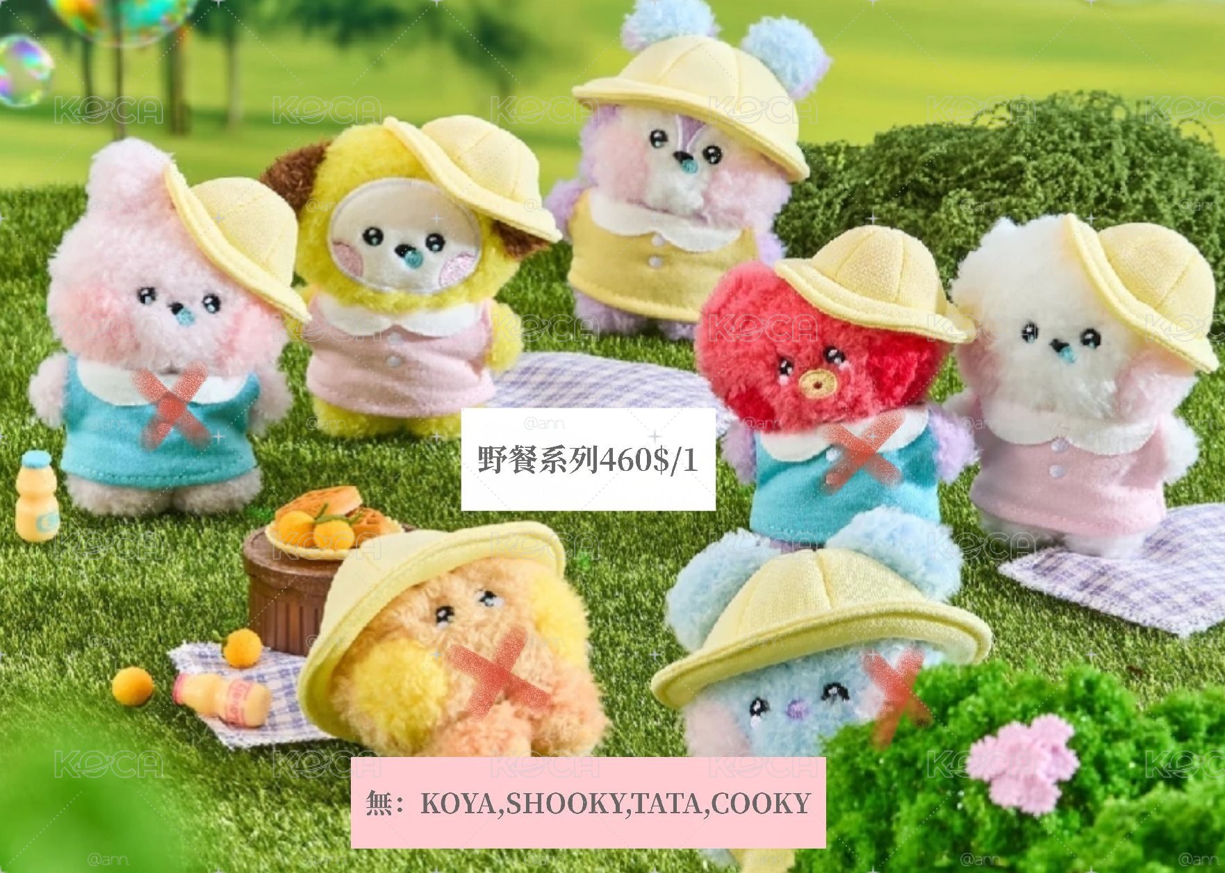 BT21野餐系列娃娃