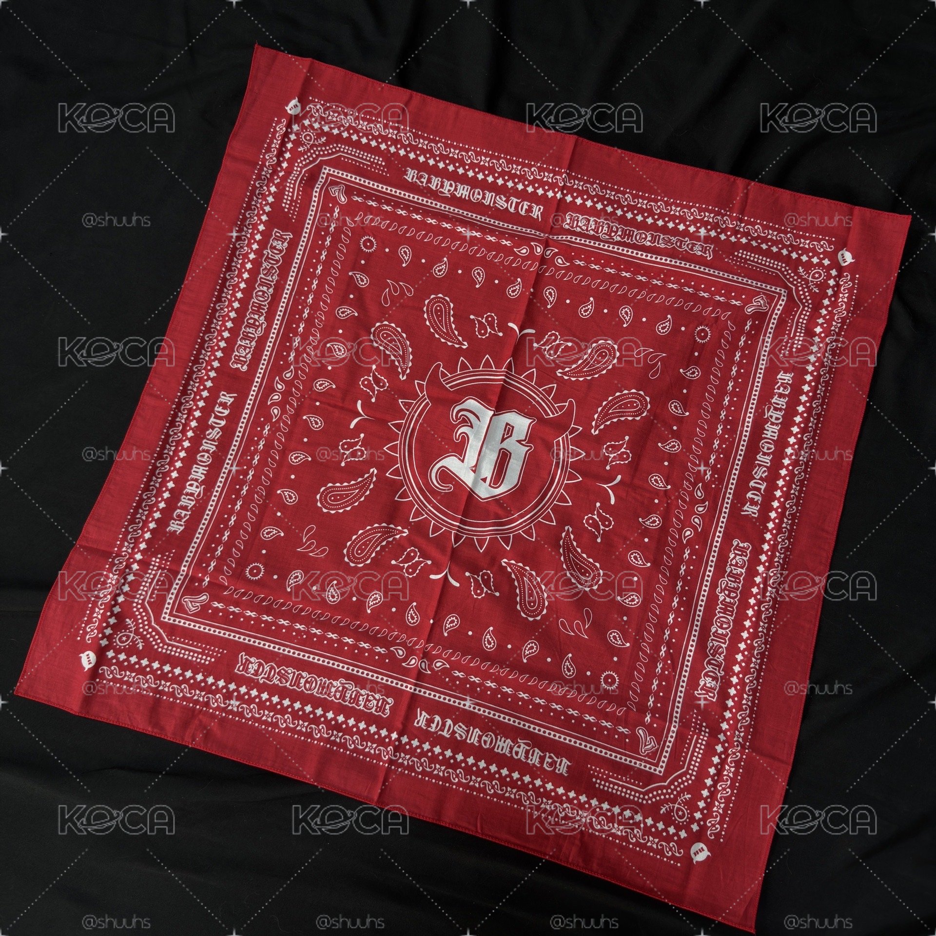 Babymonster Drip 正規一 限量 BANDANA ver. 專輯 絲巾 