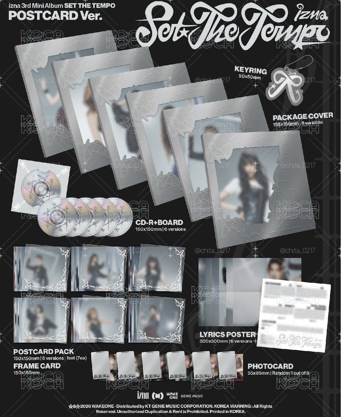 SET THE TEMPO postcard ver.