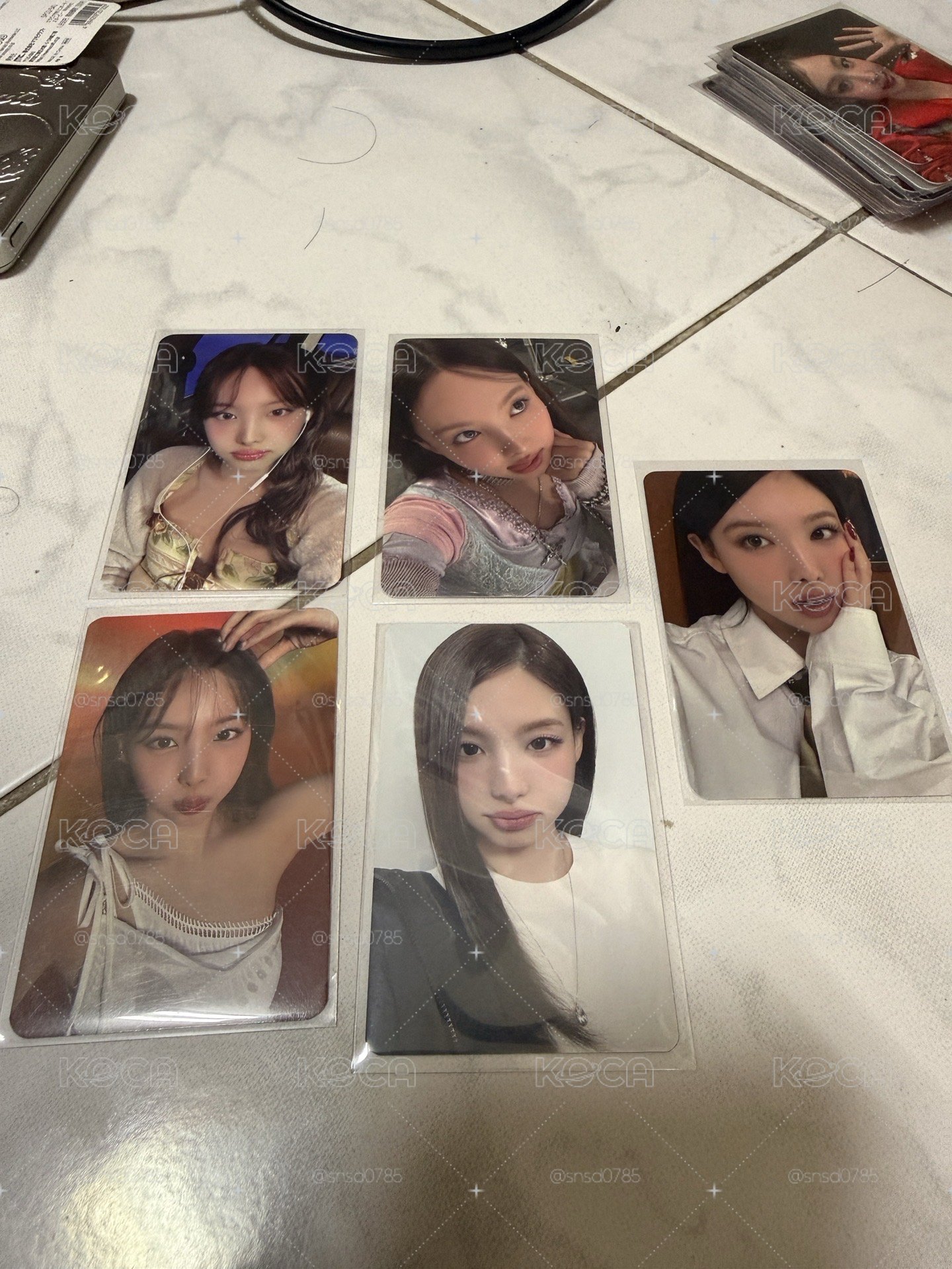 TWICE 娜璉 bdm特典+新國立滿額 五張一組