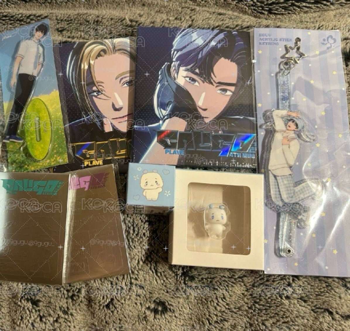 Plave 藝俊💙Set(鍵帽/充電線保護套/六夏立牌/打卡棒