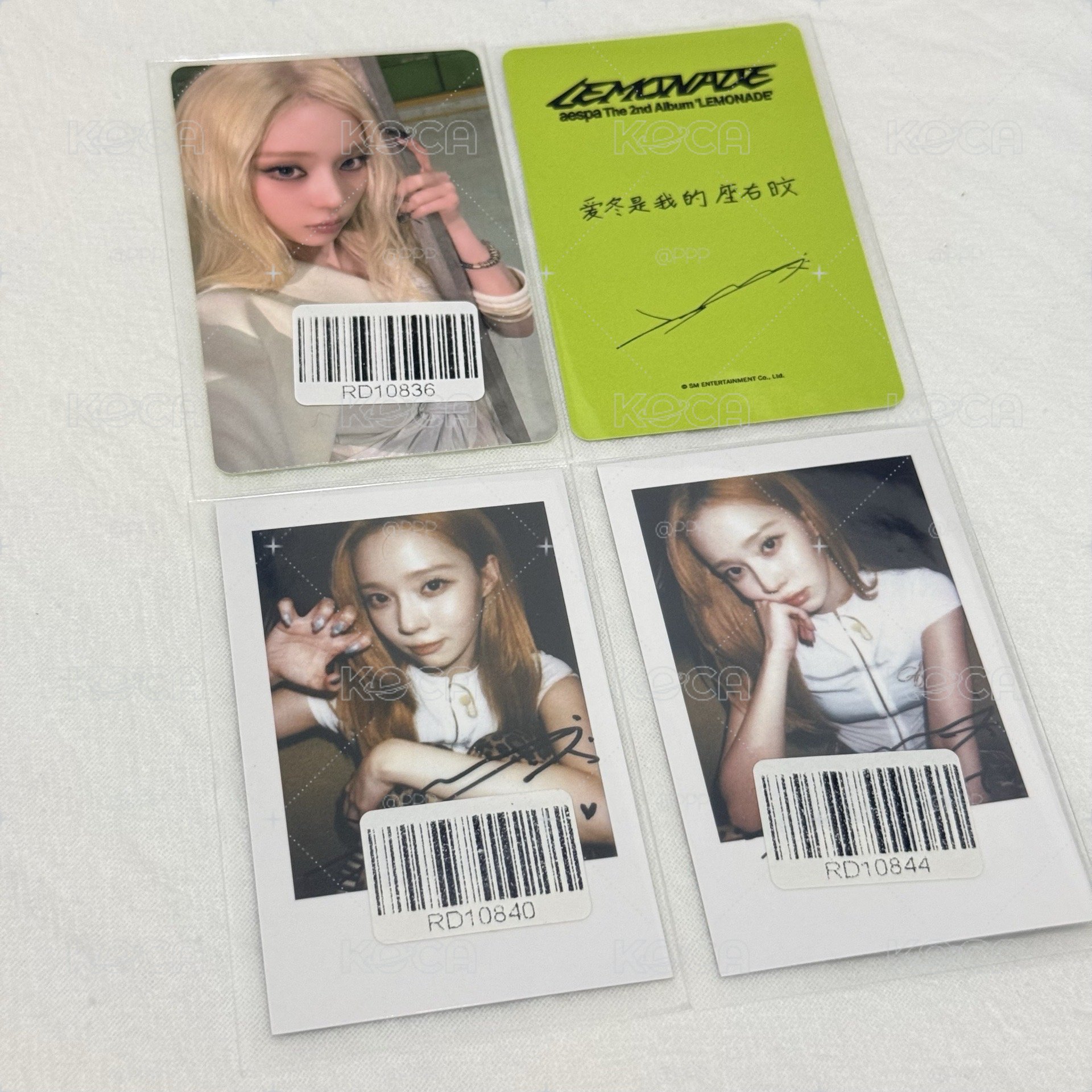 Lemonade kms預售中文卡背冬、拍立得冬
