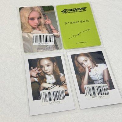 Lemonade kms預售中文卡背冬、拍立得冬