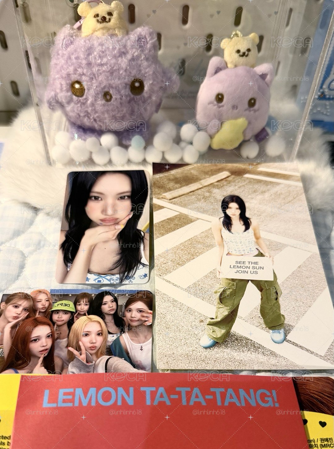 ［存檔］純炫耀自己僅拆一本專輯就拆到自擔的小卡和明信片💙🥰
