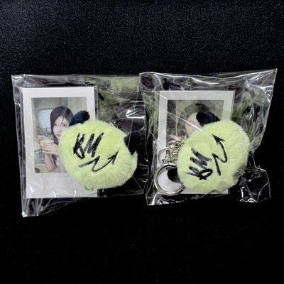 現貨 綠色絨毛吊飾角賢