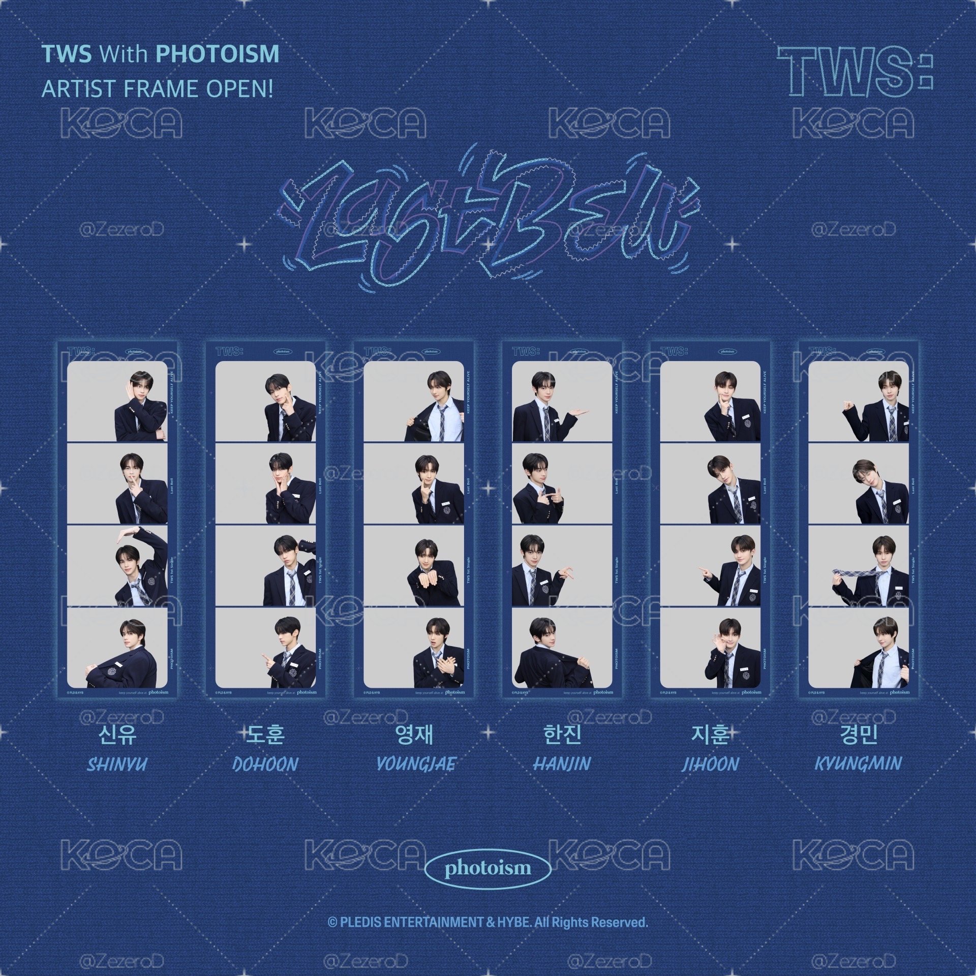 TWS Last Bell ver. X photoism 人生四格卡  代印 1組兩張