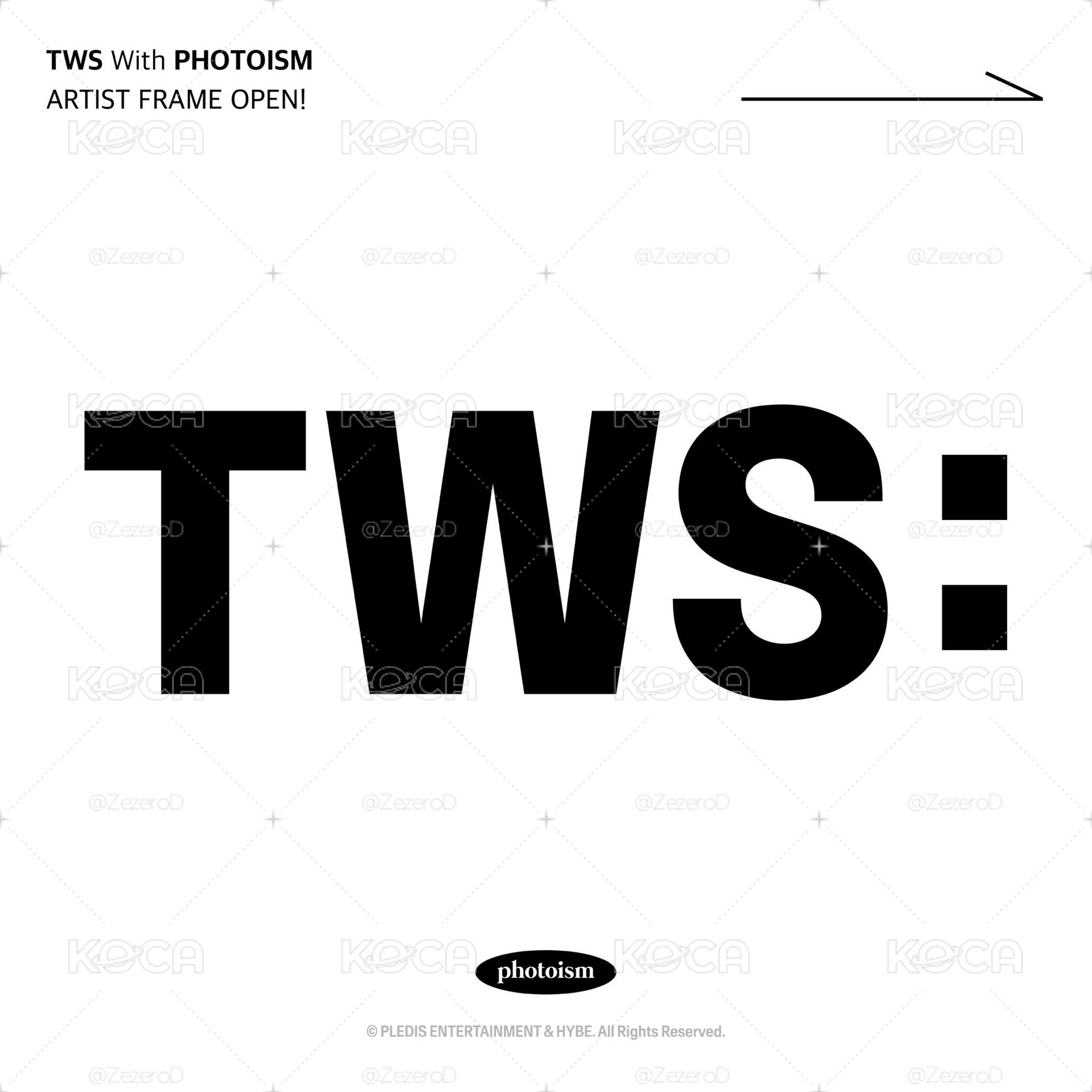 TWS 私服 ver. X photoism 人生四格卡  代印 1組兩張