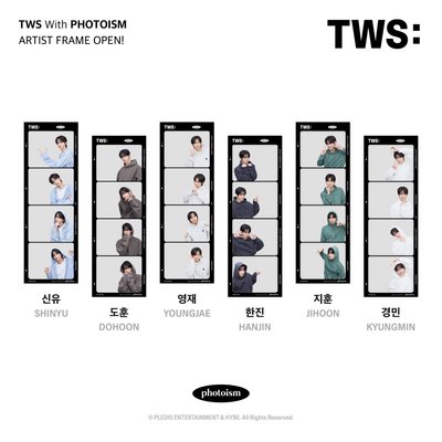 TWS 私服 ver. X photoism 人生四格卡  代印 1組兩張