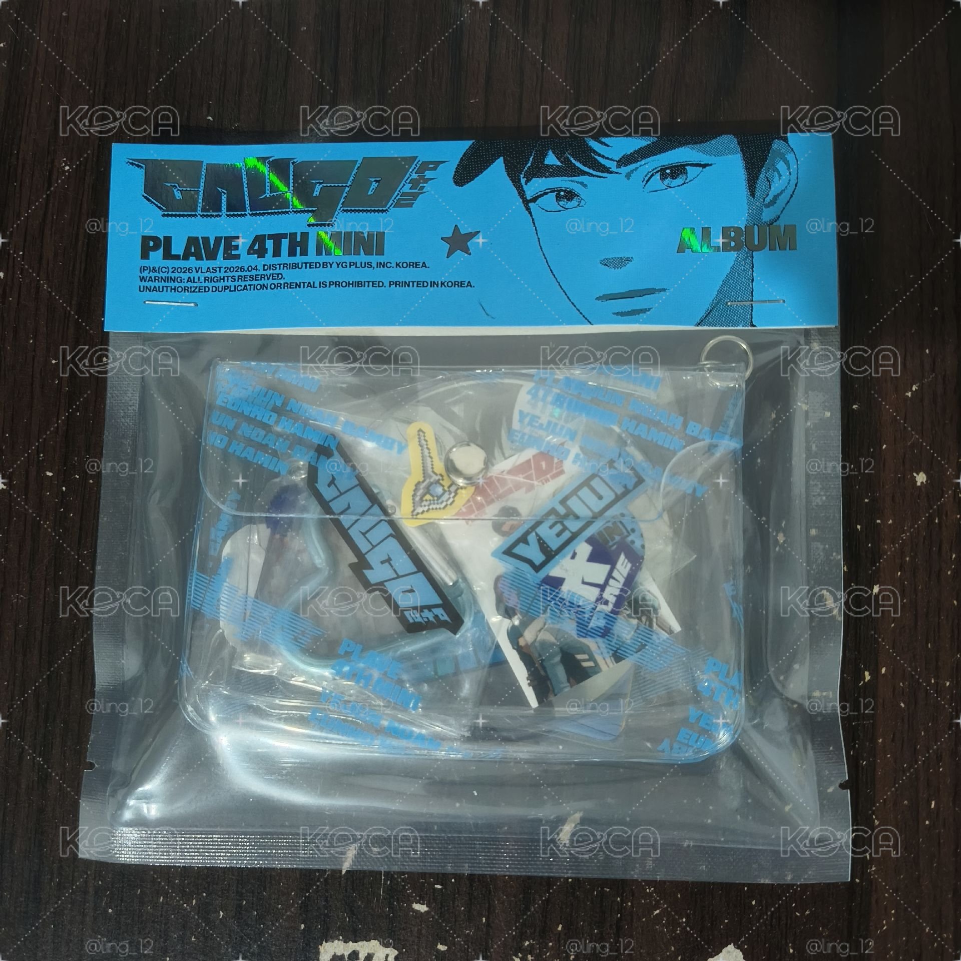 PLAVE | 迷四  INVENTORY YEJUN 白版吊飾|全新未拆+2套未掃qr