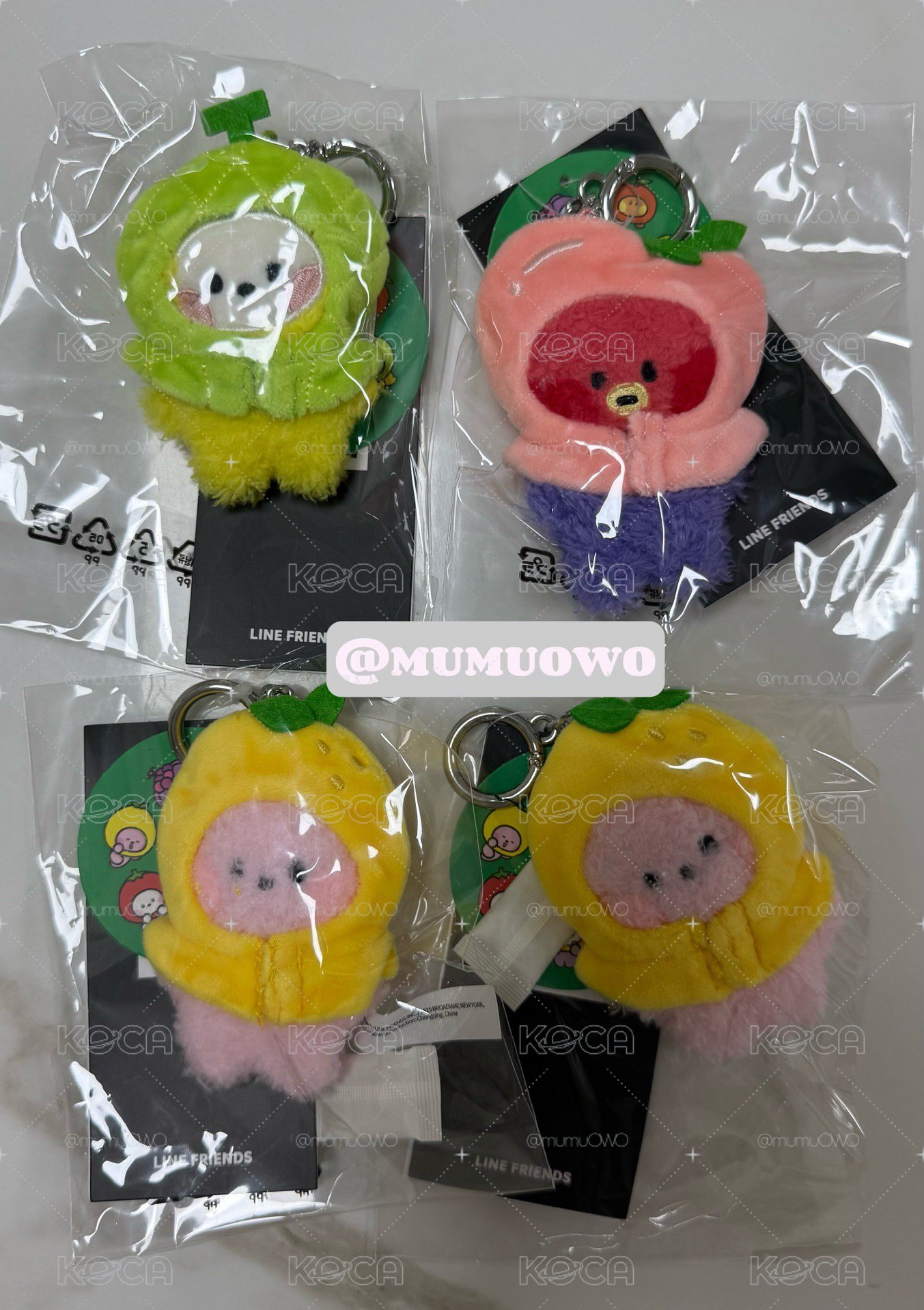 現貨 BT21水果系列吊飾