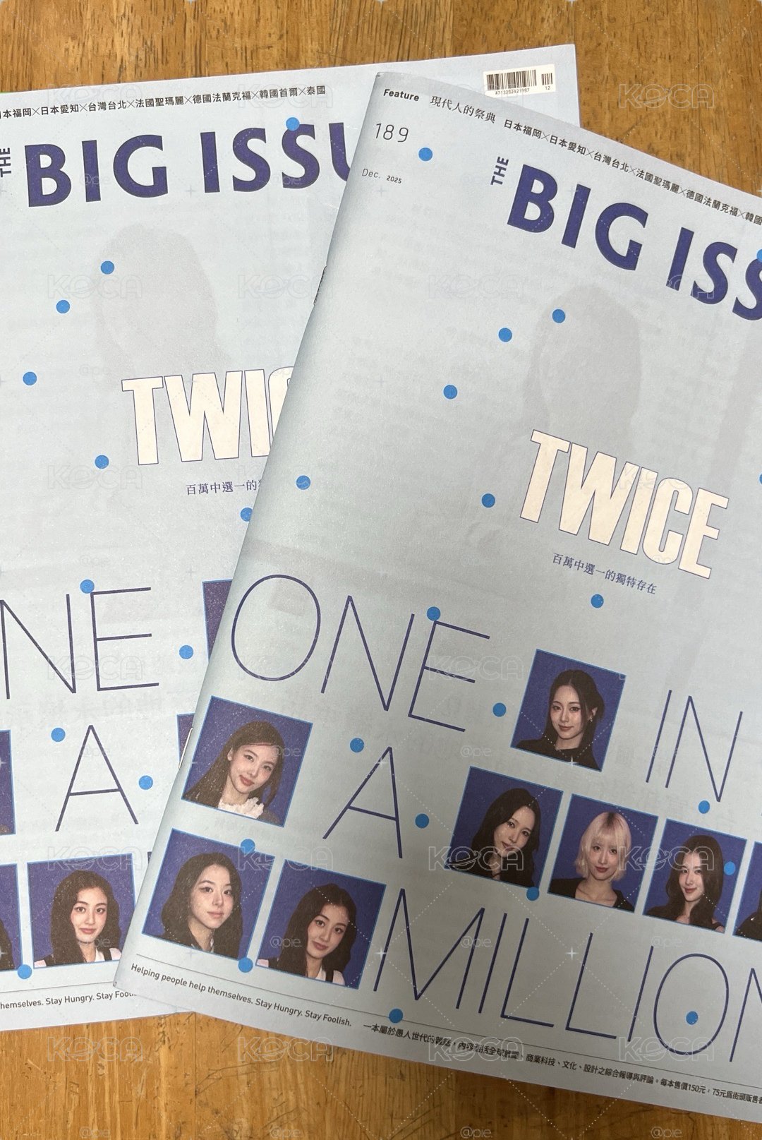 TWICE 雜誌（無手幅）