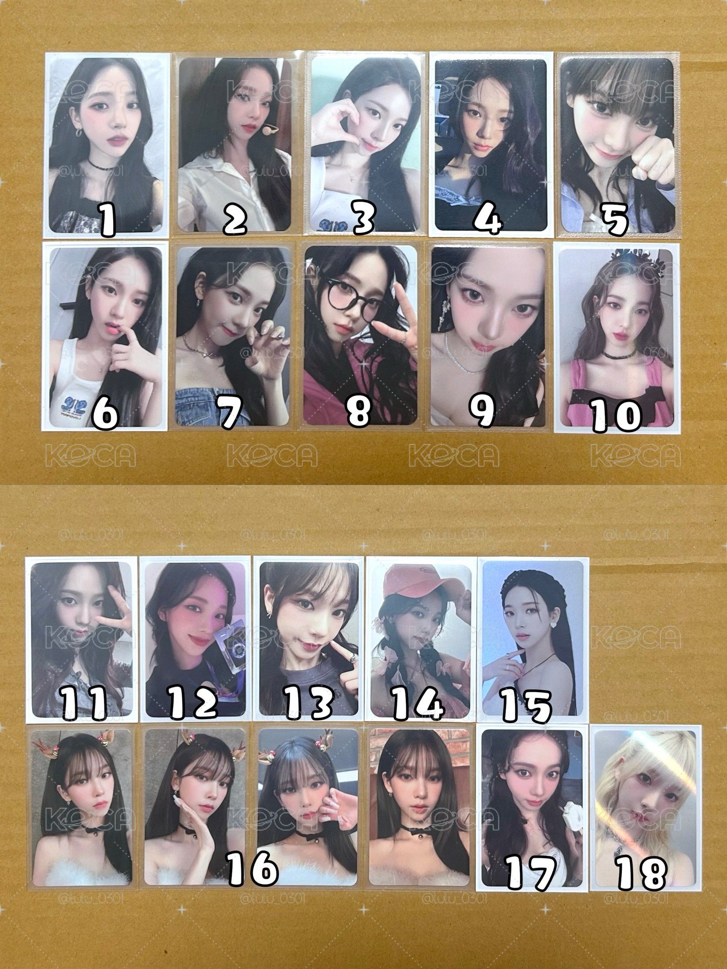 aespa Karina 小卡 特典卡 隨機卡 周邊卡 專卡 星光卡 年曆卡 交通卡