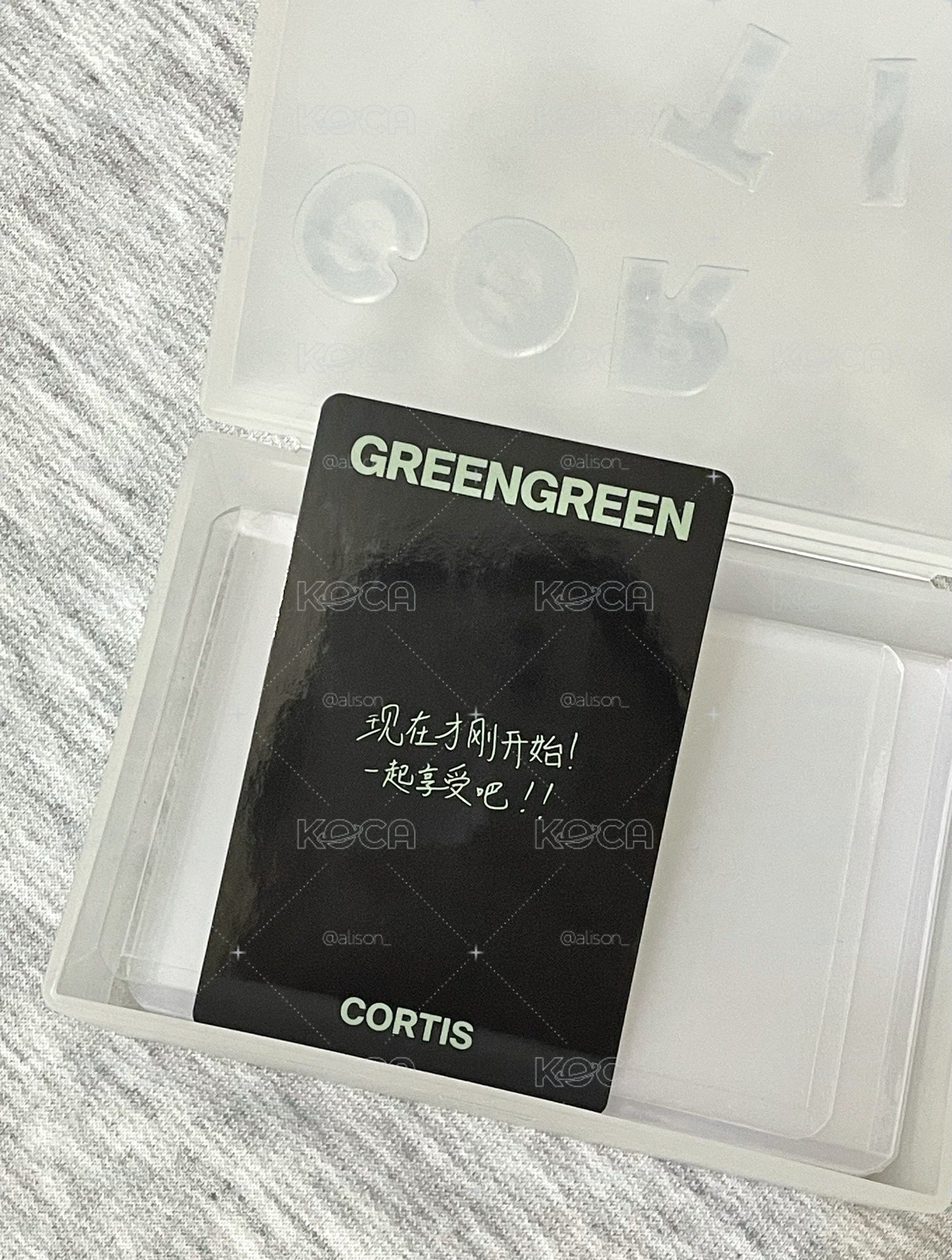 迷二 yzy 預售 特典卡 中文卡背