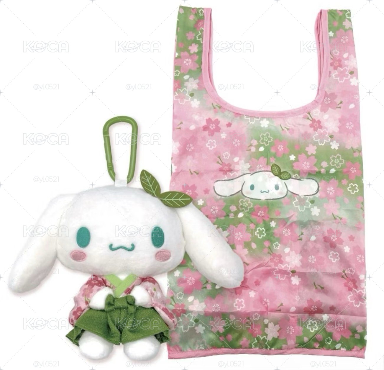 日本🇯🇵Hello Kitty 抹茶和服娃娃附贈環保袋