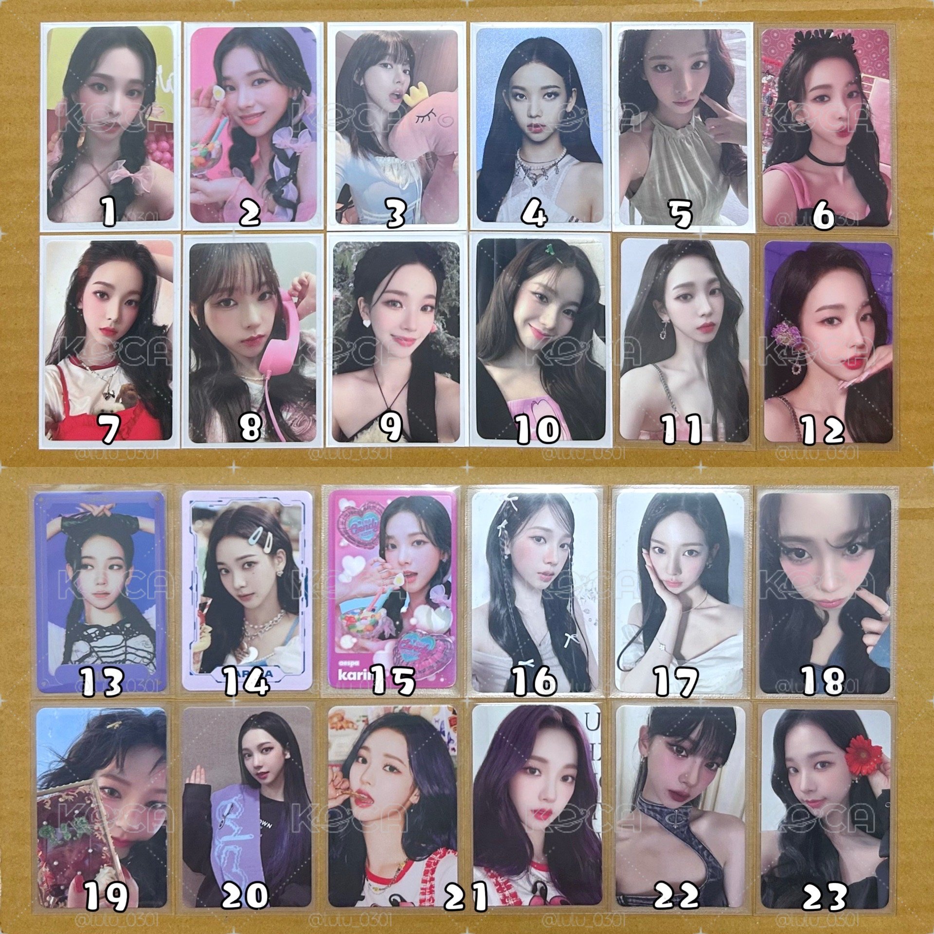 <賣場2> aespa Karina 小卡 特典卡 隨機卡 周邊卡 專卡 星光卡 年曆卡 交通卡