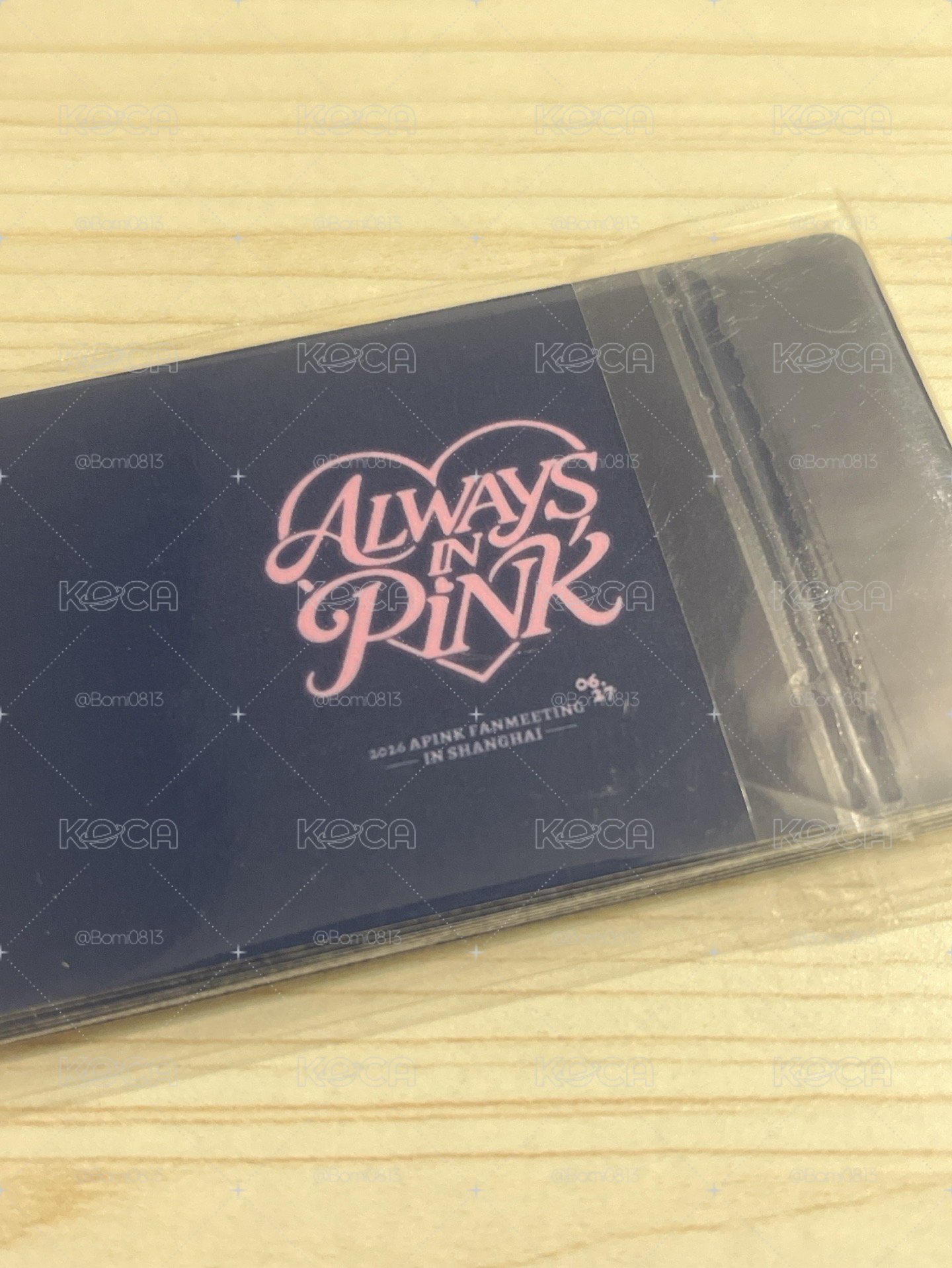 Apink上海場入場卡