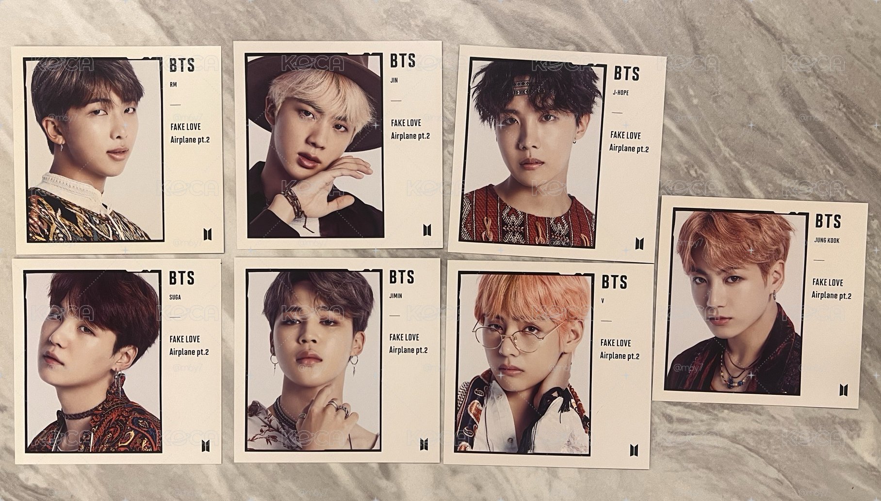 FAKE LOVE/Airplane pt.2 FC盤 專輯卡 封面卡