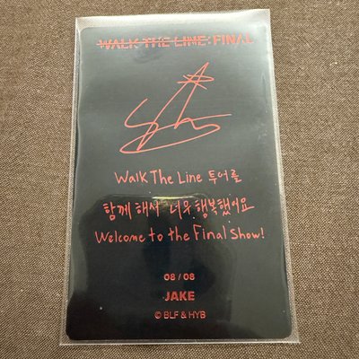 ENHYPEN JAKE 沈載倫 WTL卡包自拍卡
