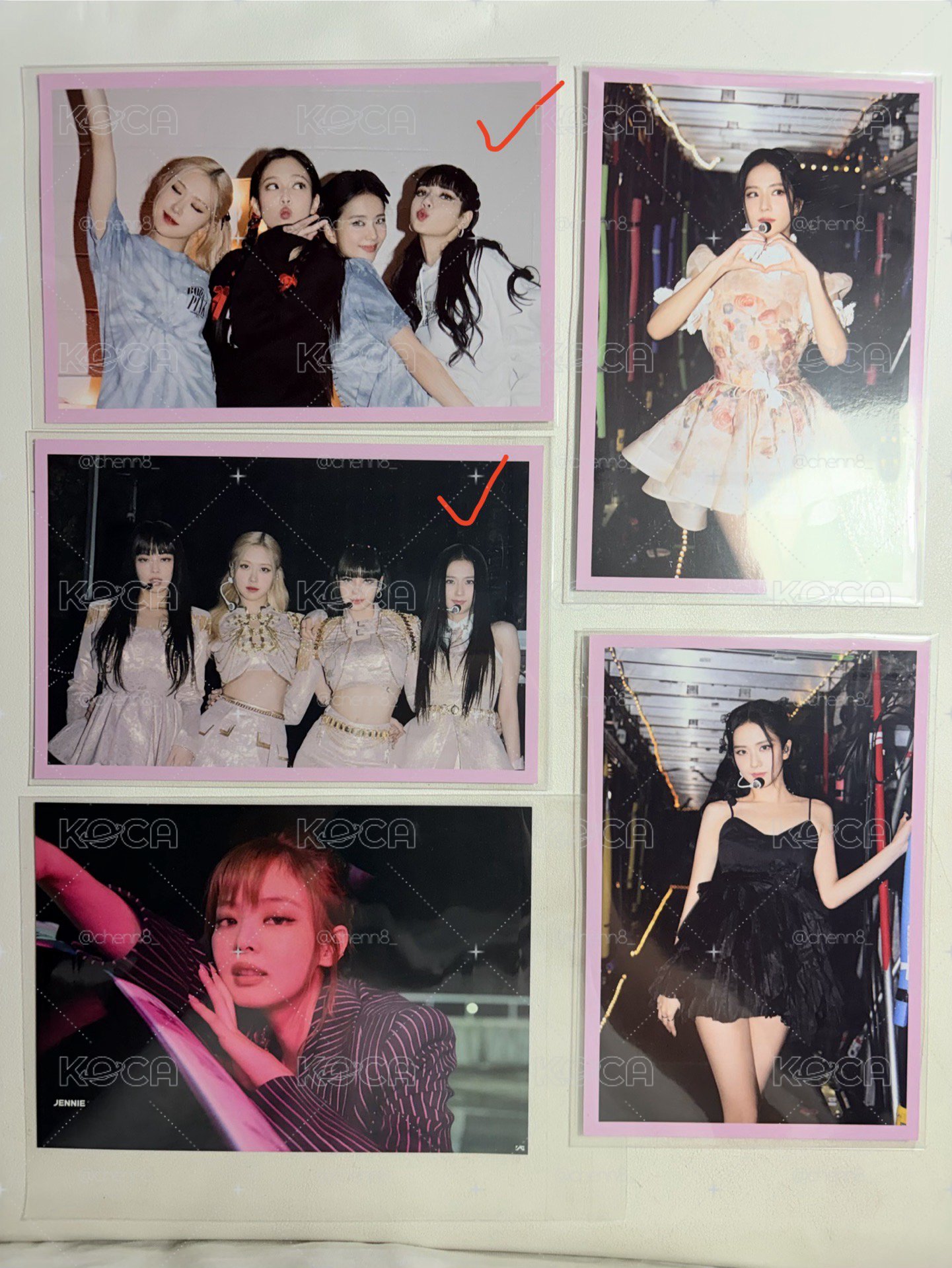 Blackpink 明信片 （可拆）（ $100出貨 ） （紅勾保留）