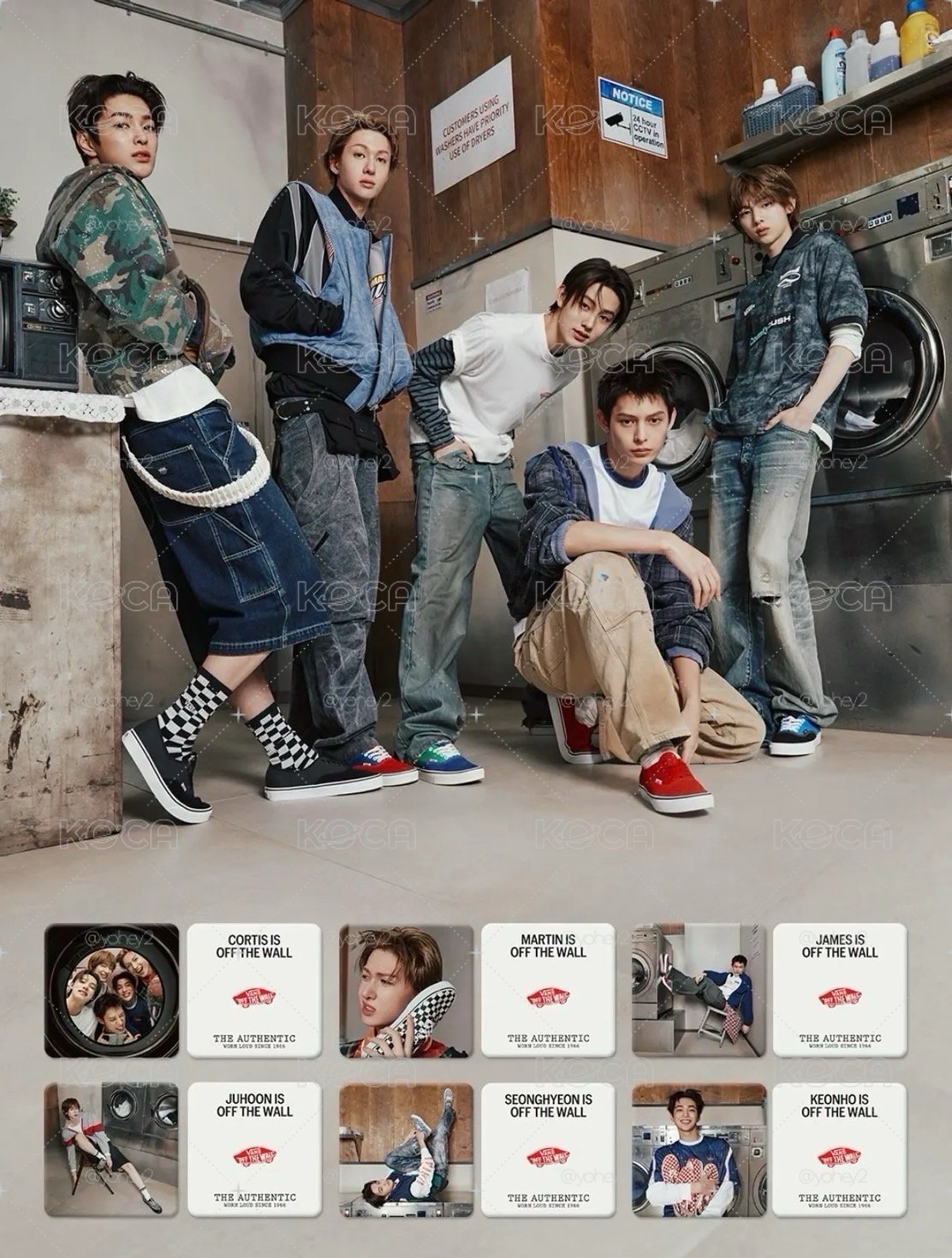 CORTIS X VANS 代言小卡