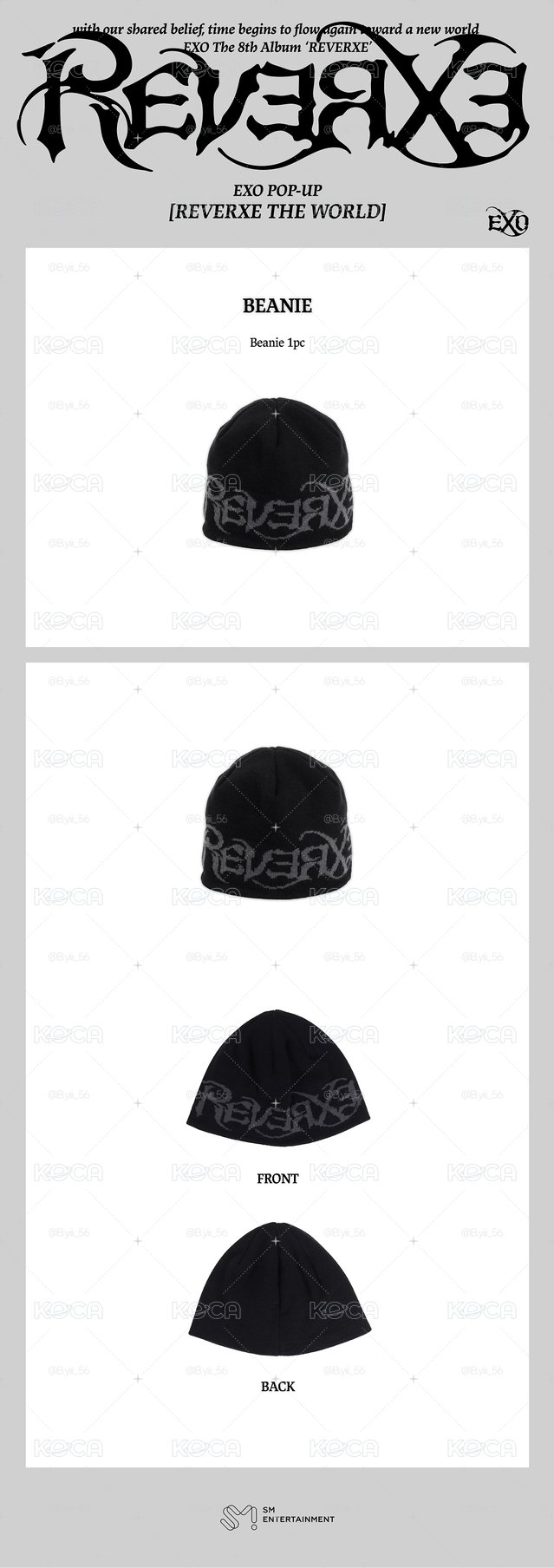 EXO REVERXE THE WORLD快閃 毛帽